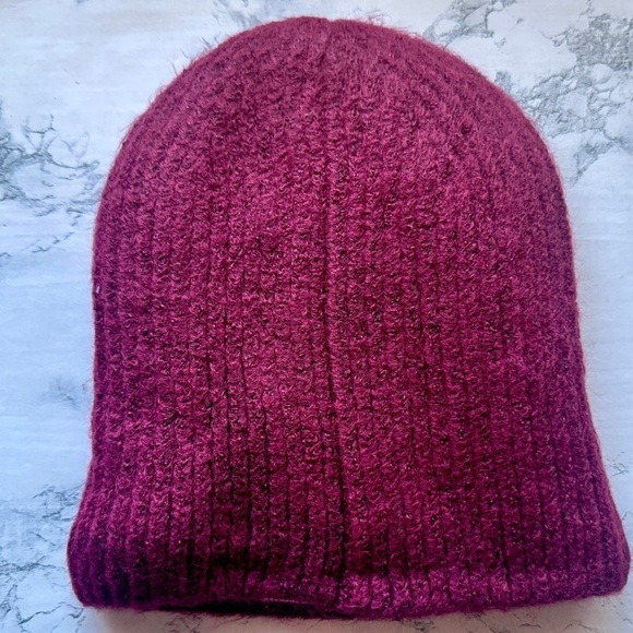 NWT Free People Major Mogul Buti Beanie in Wine main image 5